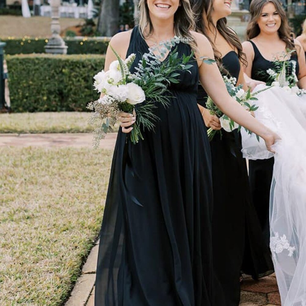 Azazie Black Bridesmaid Dress (Maternity)